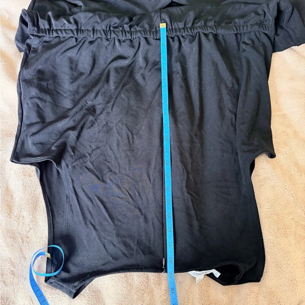 Chico's travelers collection Black jumpsuit size 4 20w Chico’s size;new - Picture 4 of 11